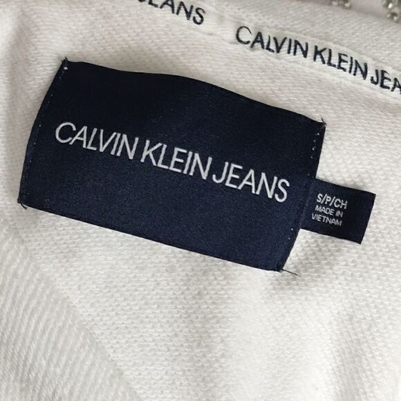Calvin Klein Studded Woman's Cropped Hoodie - Picture 7 of 8